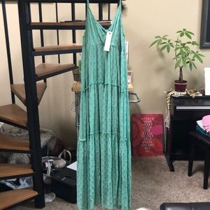 Mint Tiered Maxi Dress